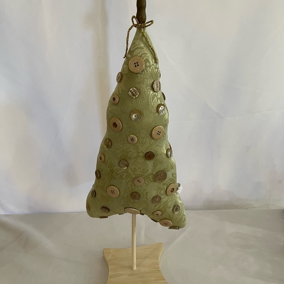 Stuffed Fabric Button Decorative Trees-set of 2 - Picture 9 of 15